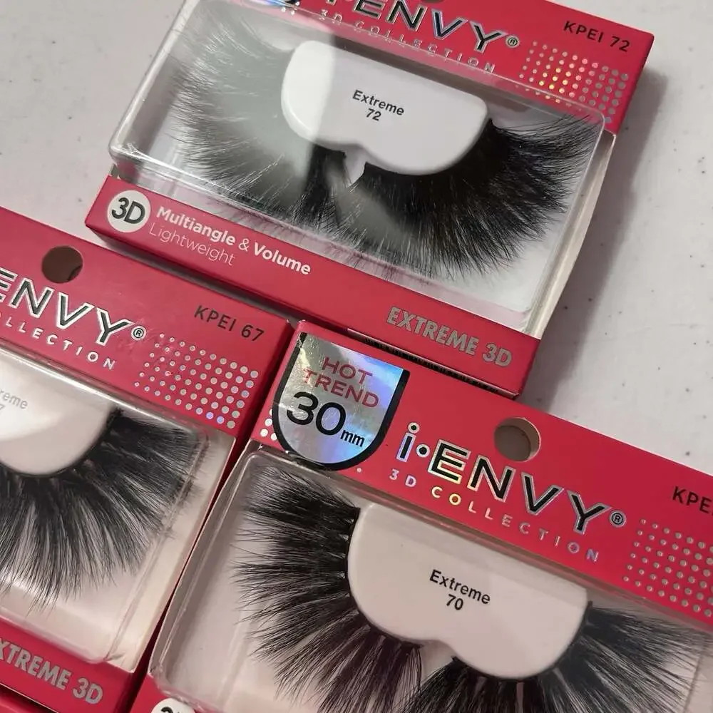 (5 PACK) Kiss I Envy Extreme 3D Lashes Multi-Angle & Volume 30MM NEW